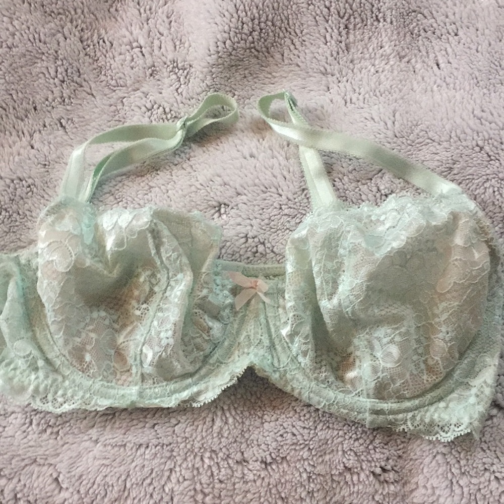 Dream Angels 36C Unlined Demi Pale mist green
